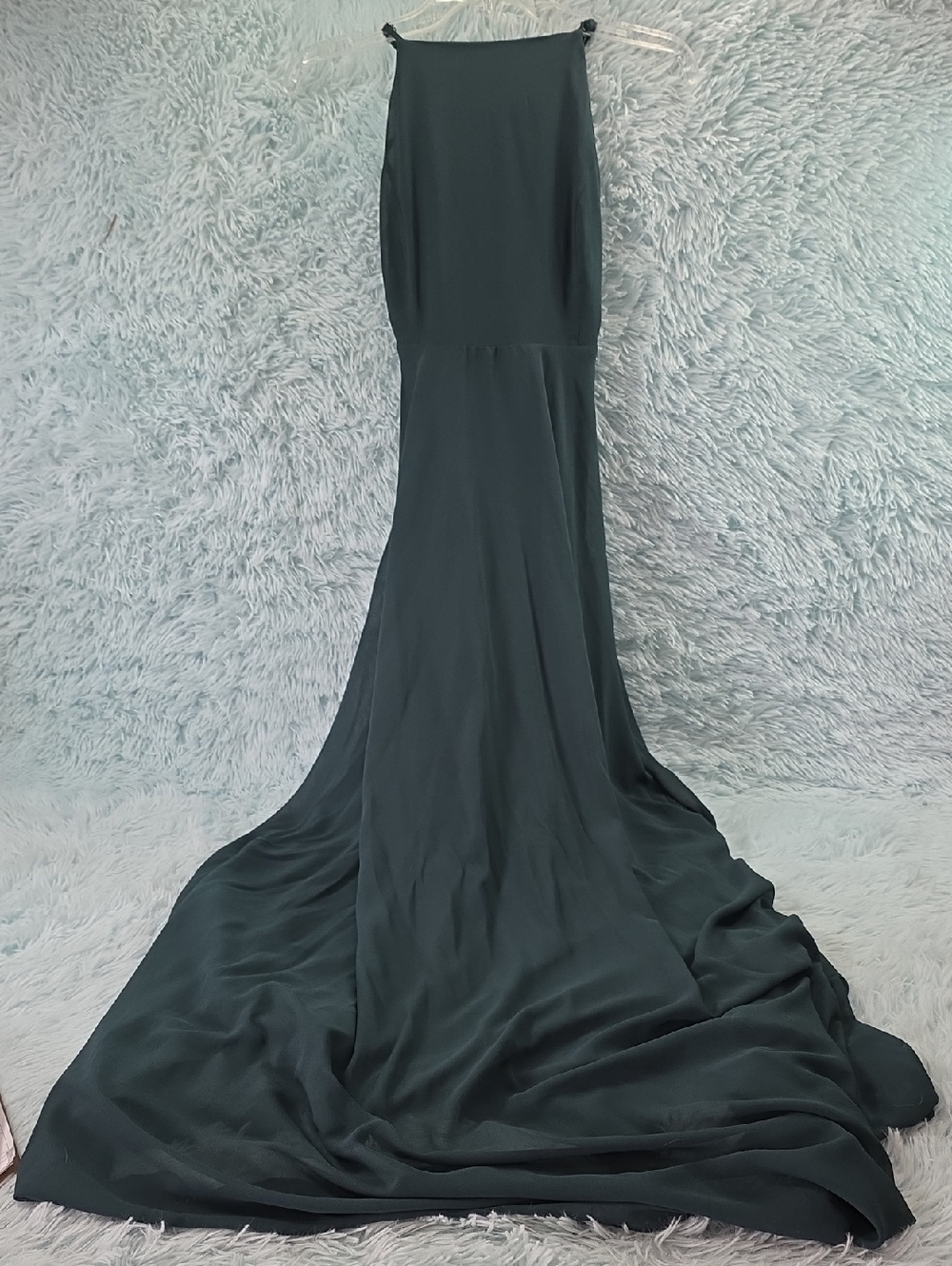 Lulus Green Sleeveless Formal Maxi Dress Evening Gown Size S